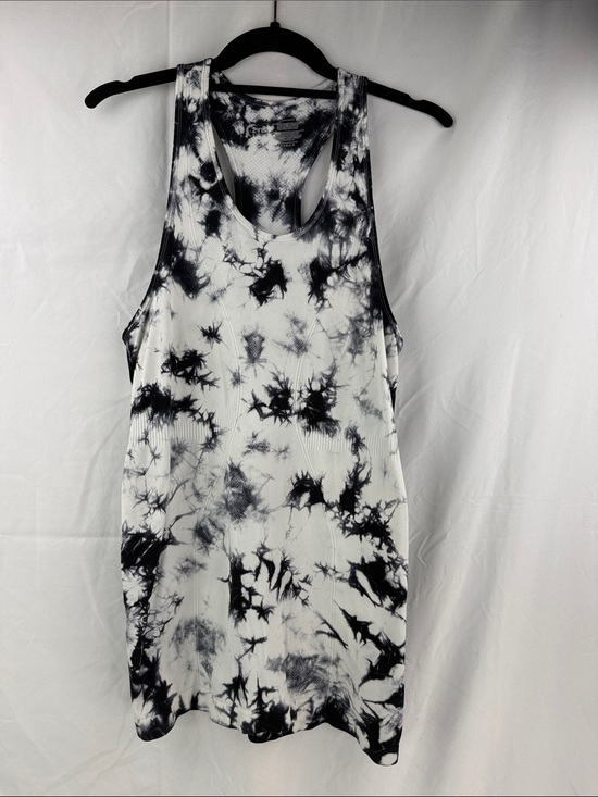 ZYIA Tops - ZYIA Active Women’s Size M Copper Charged Black & White Tie-Dye Racerback Tank